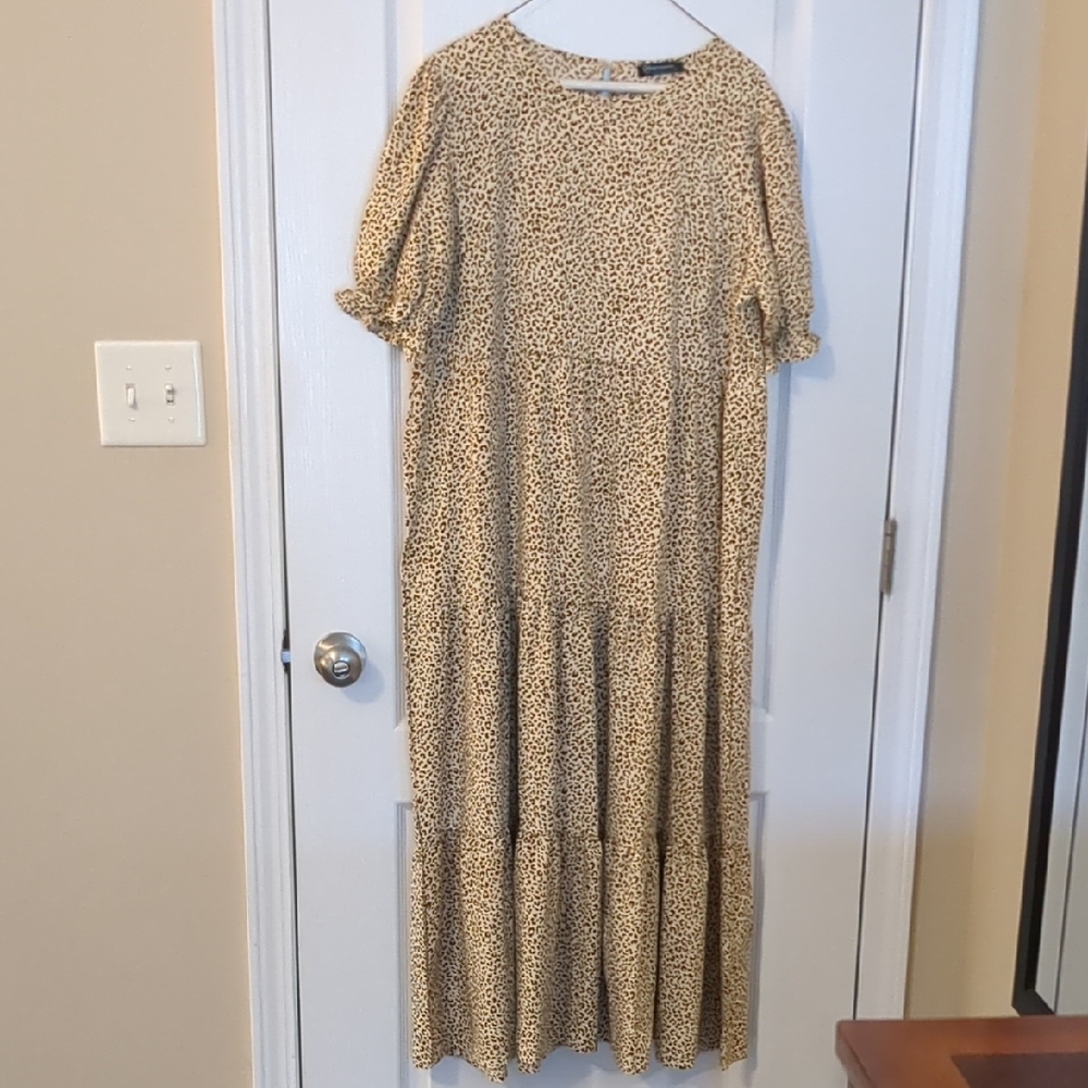 Pretty Garden Leopard Maxi